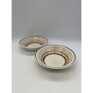Shannon Aran Stone Santos Set of 2 Soup / Cereal Bowls Made in Ireland 7"